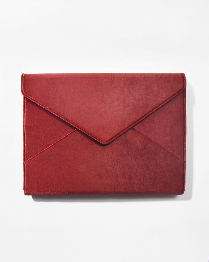 13" Velvet Laptop Clutch – Cherry  |  Ipad + Laptop Cases Other Cases Ipad + Laptop Cases