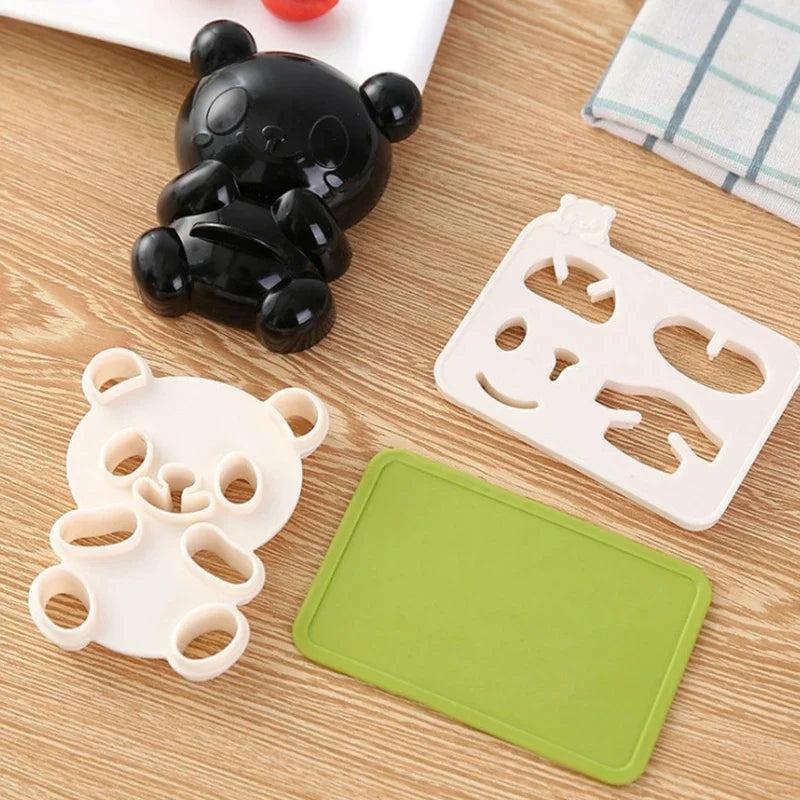 4 In 1 Sushi Diy Panda Rice Mold  |  Kitchen & Bento Home Decor Kitchen & Bento