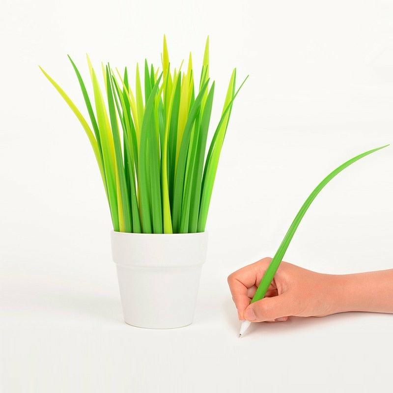 5 Pcs Tiny Green Grass Gel Pen  |  Desk Accessories Desk Accessories Desk Accessories