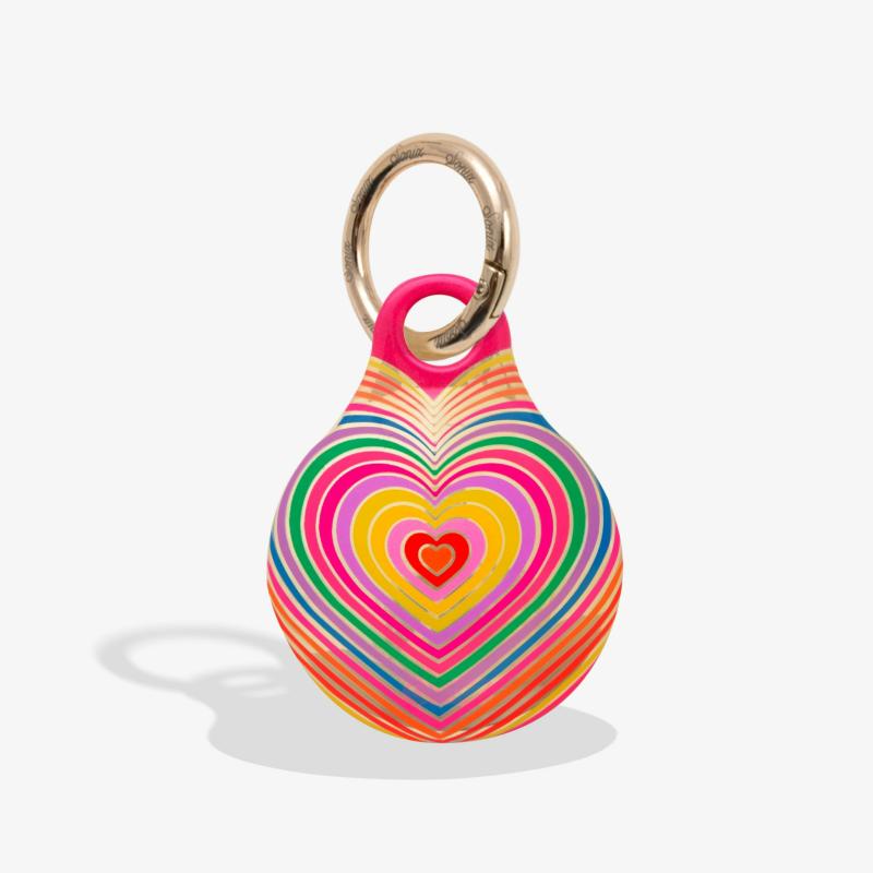 Airtag® Cover – Rainbow Hearts  |  Airtag Holders Airtag Holders Airtag Holders