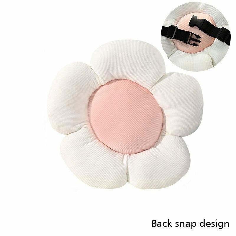 Black / White / Pink Daisy Flower Seat Cushion  |  Bedroom Decor Bedroom Decor Bedroom Decor