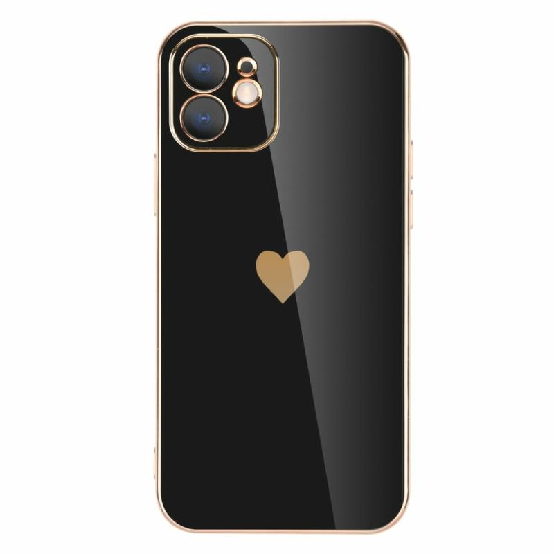 Brown Heart Phone Case  |  Phone Cases Accessories Black