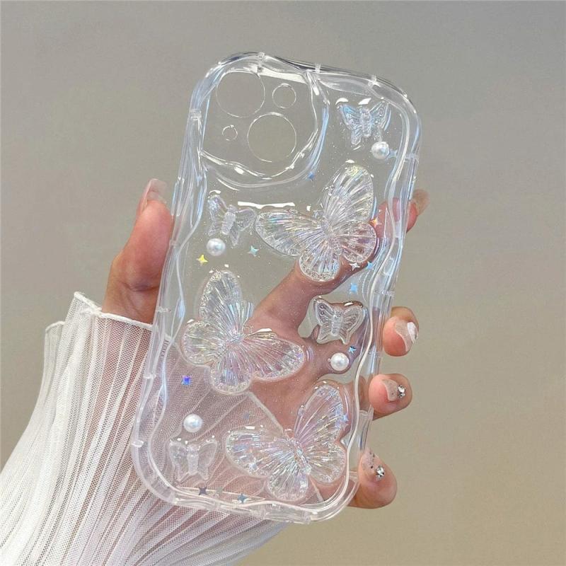 Clear Butterfly Phone Case  |  Phone Cases Accessories Clear