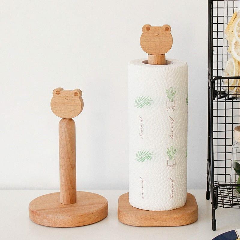 Cute Animal Solid Wood Tissue Holder  |  Kitchen & Bento Home Decor Kitchen & Bento