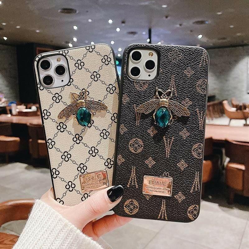 Diamond Bee Luxury Iphone Cases  |  Phone Cases Accessories Brown