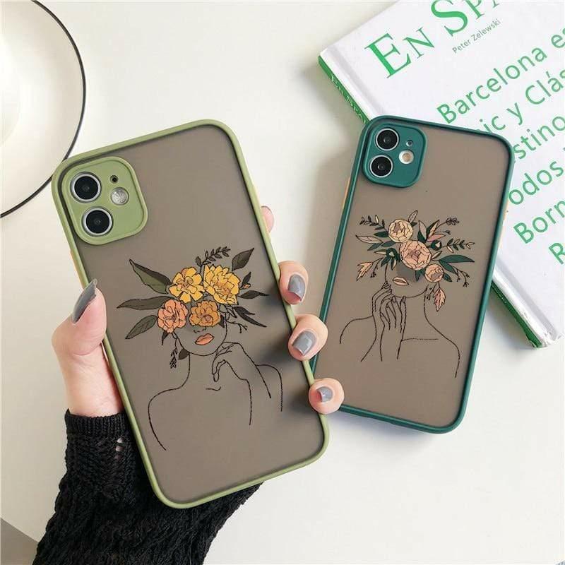 Flower Girl Phone Case  |  Phone Cases Accessories Black