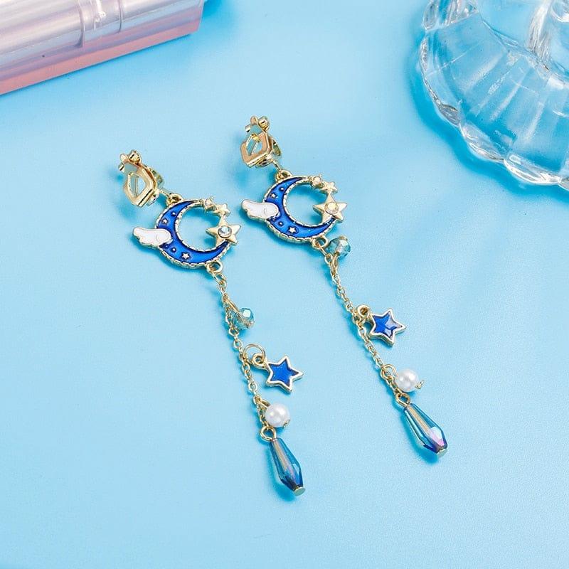 Flying Moon Magical Girl Drop Earrings  |  Jewellery Accessories Jewellery