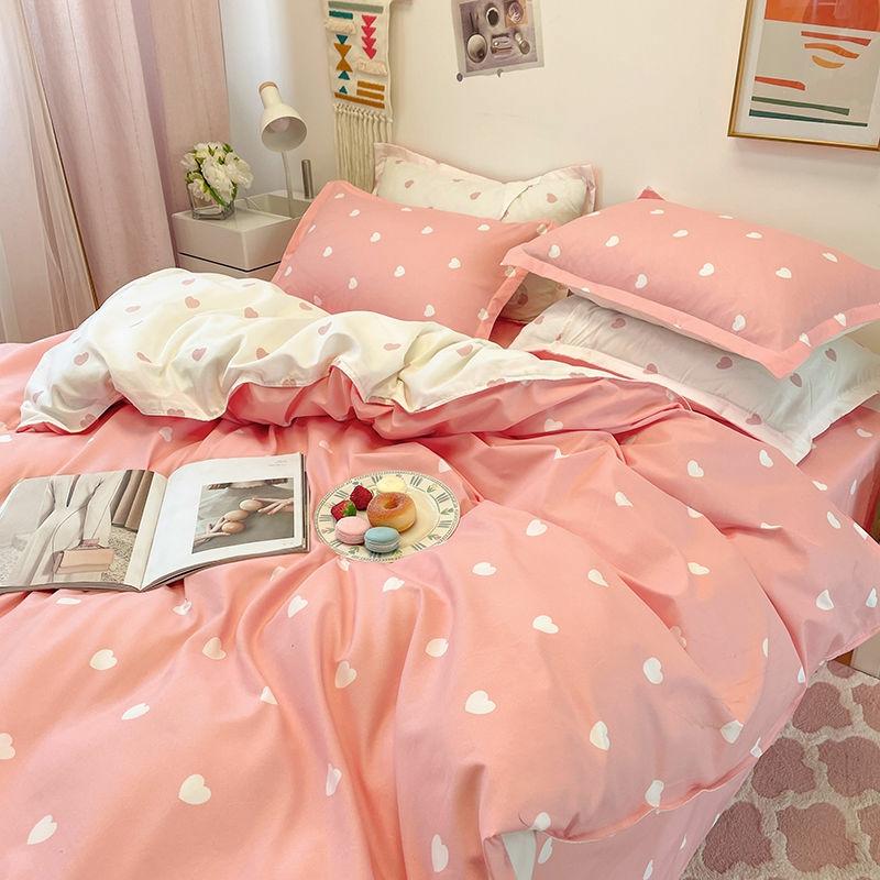 Heart Print Kawaii Cute Bedding Set  |  Bedroom Decor Bedroom Decor Bedroom Decor