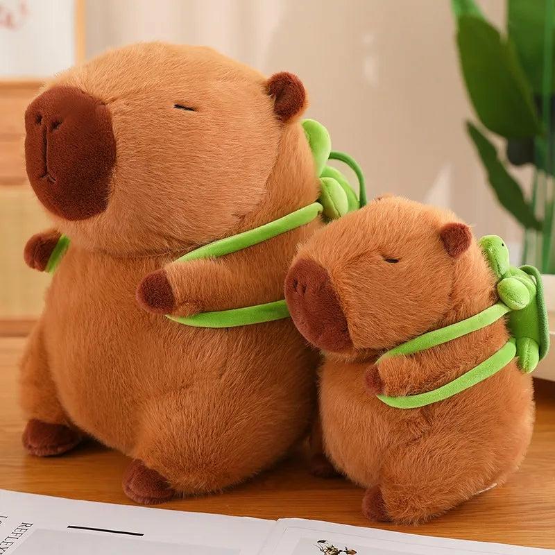 Kawaii Capybara Turtle Shell Backpack Soft Toy Plushie  |  Plushies Home Decor Plushies