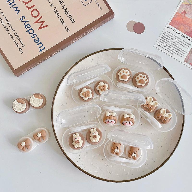 Kawaii Cat Paw Brown Cute Contact Lens Case  |  Make Up & Beauty Accessories Make Up & Beauty