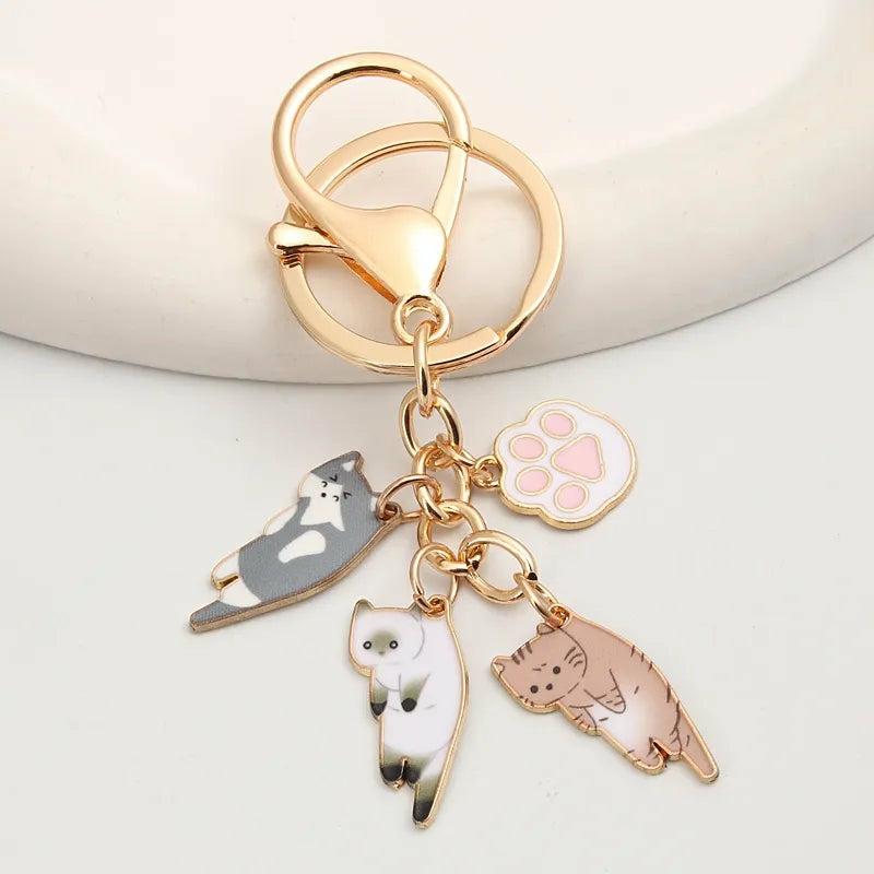 Kawaii Cat Pet Paw Keyring  |  Keyrings & Charms Accessories Keyrings & Charms