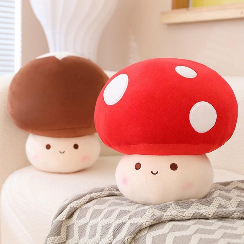 Kawaii Cute Mochi Mushroom Plushie  |  Plushies Home Decor Plushies