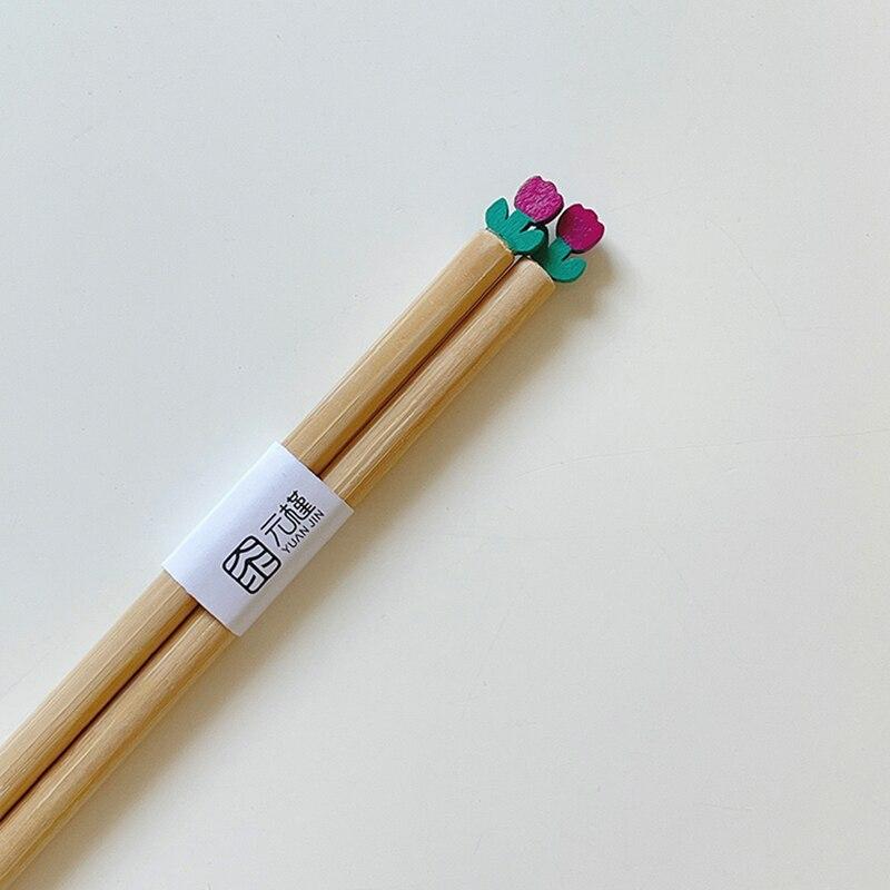 Kawaii Cute Wooden Chopsticks  |  Kitchen & Bento Home Decor Kitchen & Bento