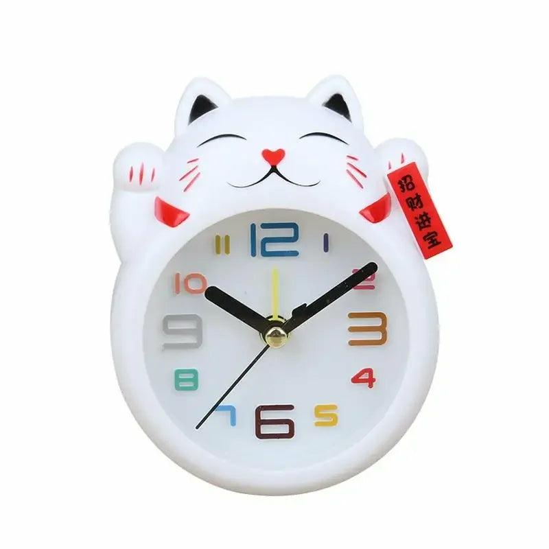 Kawaii Lucky Cat Analog Wall Clock  |  Desk Accessories Desk Accessories Desk Accessories