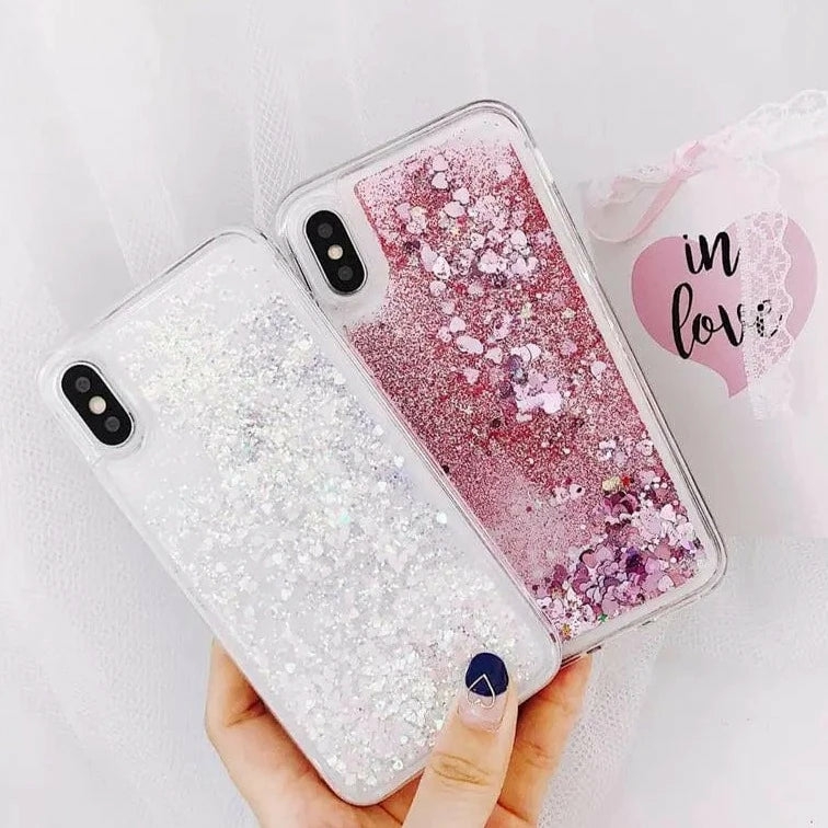 Liquid Glitter Phone Case  |  Phone Cases Accessories Gold