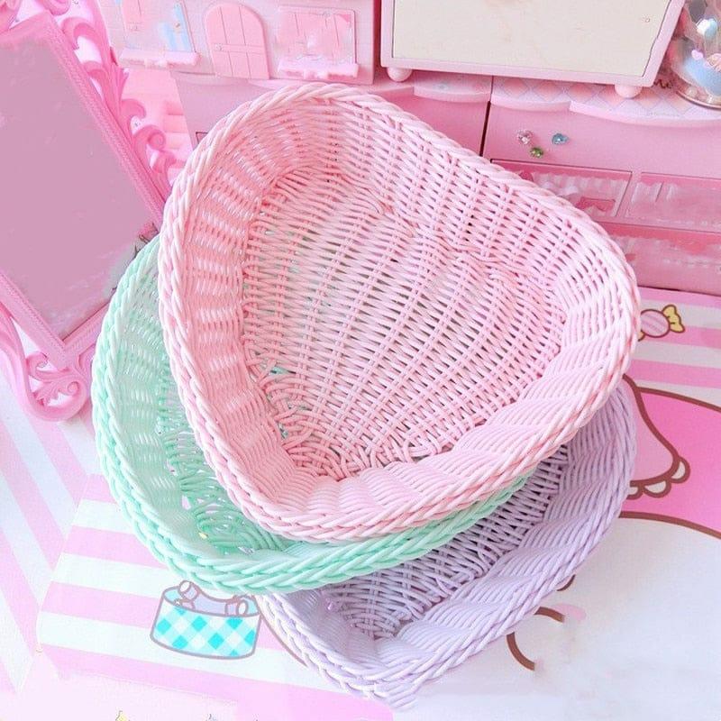 Love Heart Shape Basket  |  Desk Accessories Desk Accessories Desk Accessories