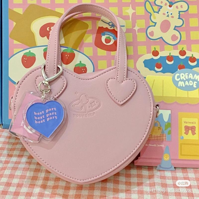 New Love Kawaii Pink Heart Handbag  |  Bags Accessories Bags