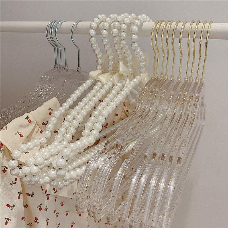 Pearlescent / Clear Plastic Clothes Hanger  |  Bedroom Decor Bedroom Decor Bedroom Decor