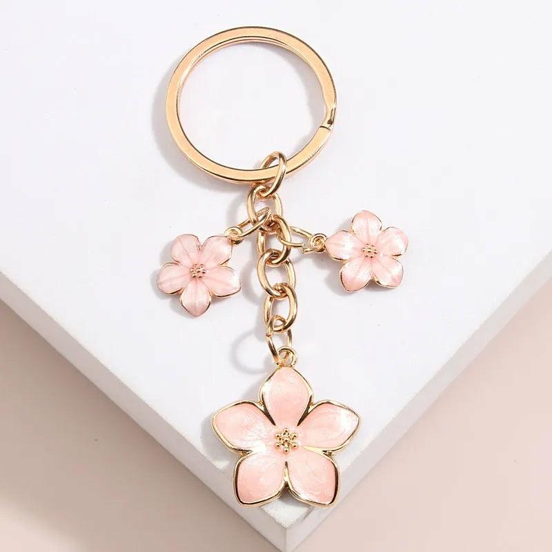 Sakura Blossom Flower Keychain  |  Keyrings & Charms Accessories Keyrings & Charms