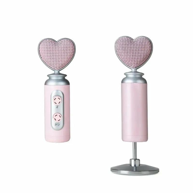 Shoppu Heart Professional Usb Noise Reduction Pink Microphone For Mobi  |  Desk Accessories Desk Accessories Desk Accessories