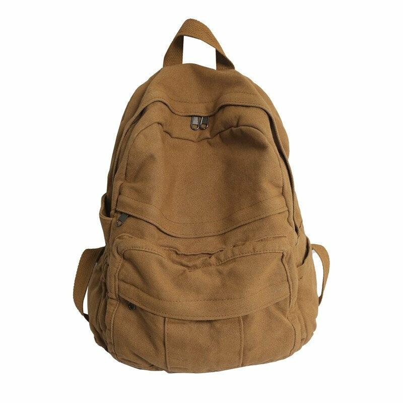 Solid Colour Retro Backpack  |  Bags Accessories Bags