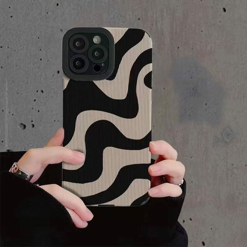 Swirl Phone Case  |  Phone Cases Accessories Black White