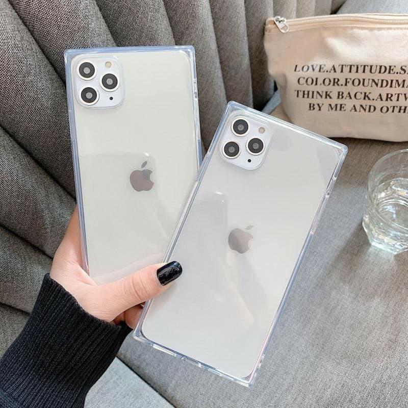 Transparent Square Iphone Case  |  Phone Cases Accessories Black