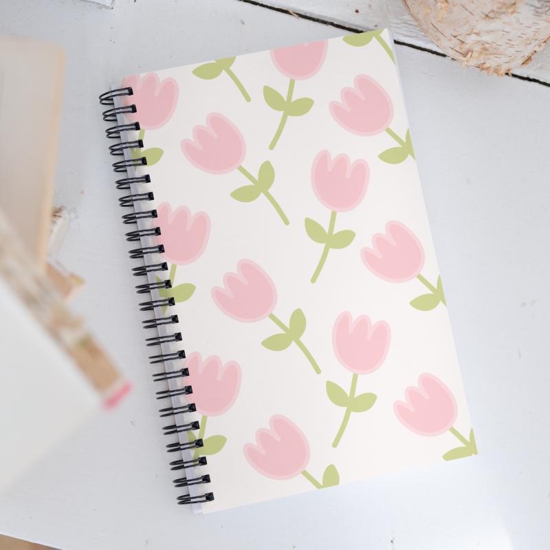 Tulip Spiral 140Sheet Dotted Grid Notebook  |  Desk Accessories Desk Accessories Desk Accessories