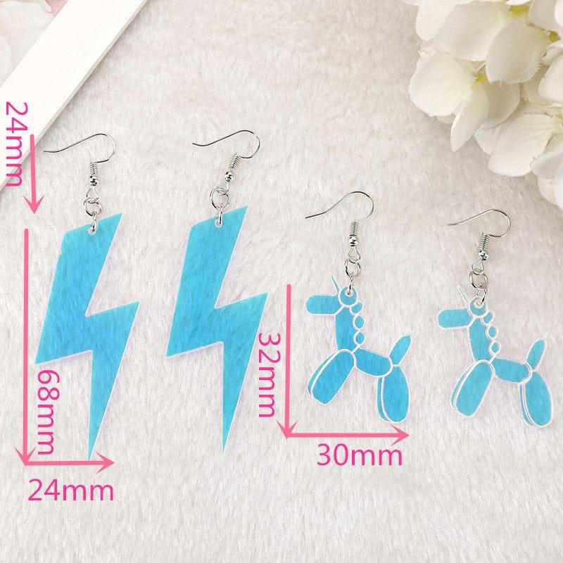 1Pair Butterfly Charm Acrylic Earrings  |  Jewellery Accessories Jewellery